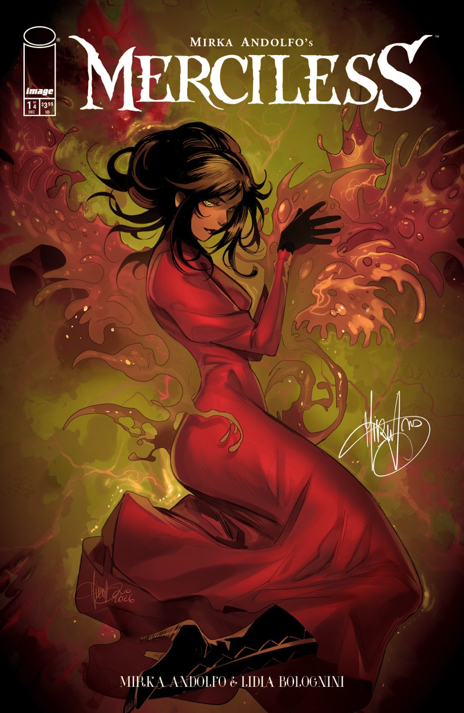 Merciless #1 (of 4) Cover J – 1:250 Ratio Mirka Andolfo Signed Variant