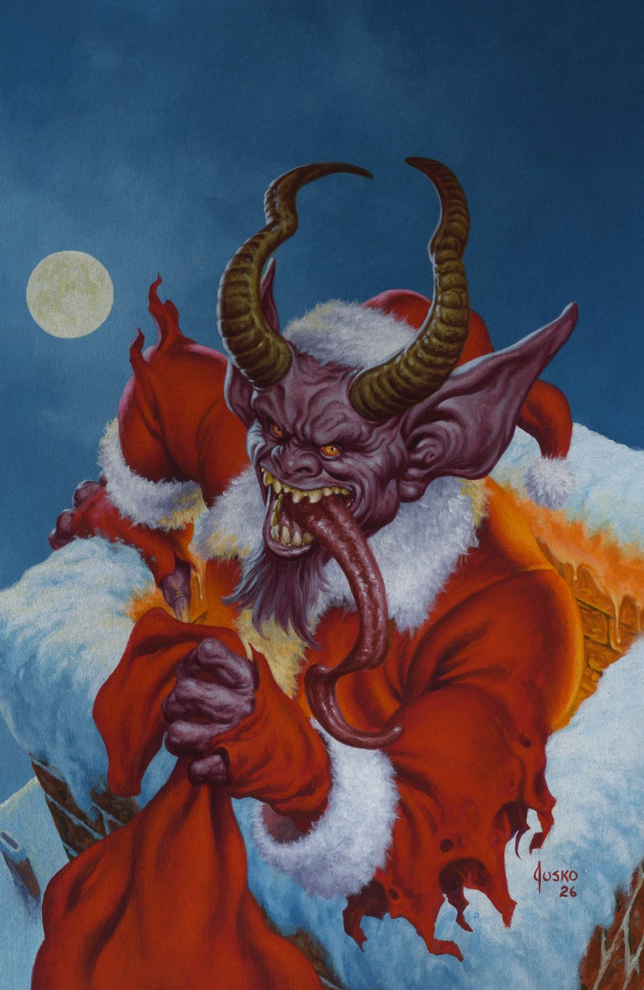 Dread the Halls 2026 (One Shot) Cover F – 1:100 Ratio Joe Jusko Virgin Foil