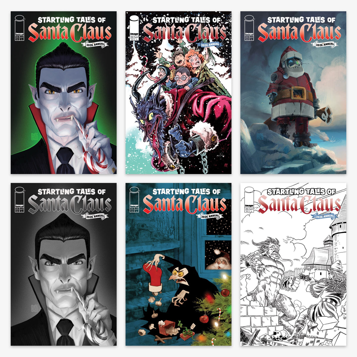 Startling Tales of Santa Claus 2026 Annual Bundle – Covers A–F (incl. Ratio Incentives)
