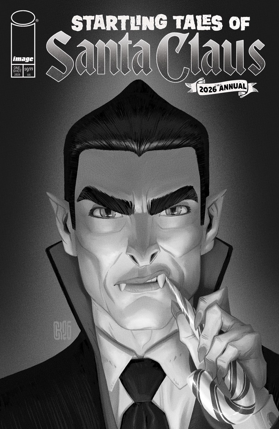 Startling Tales of Santa Claus 2026 Annual Cover D – Seakae B&W Variant