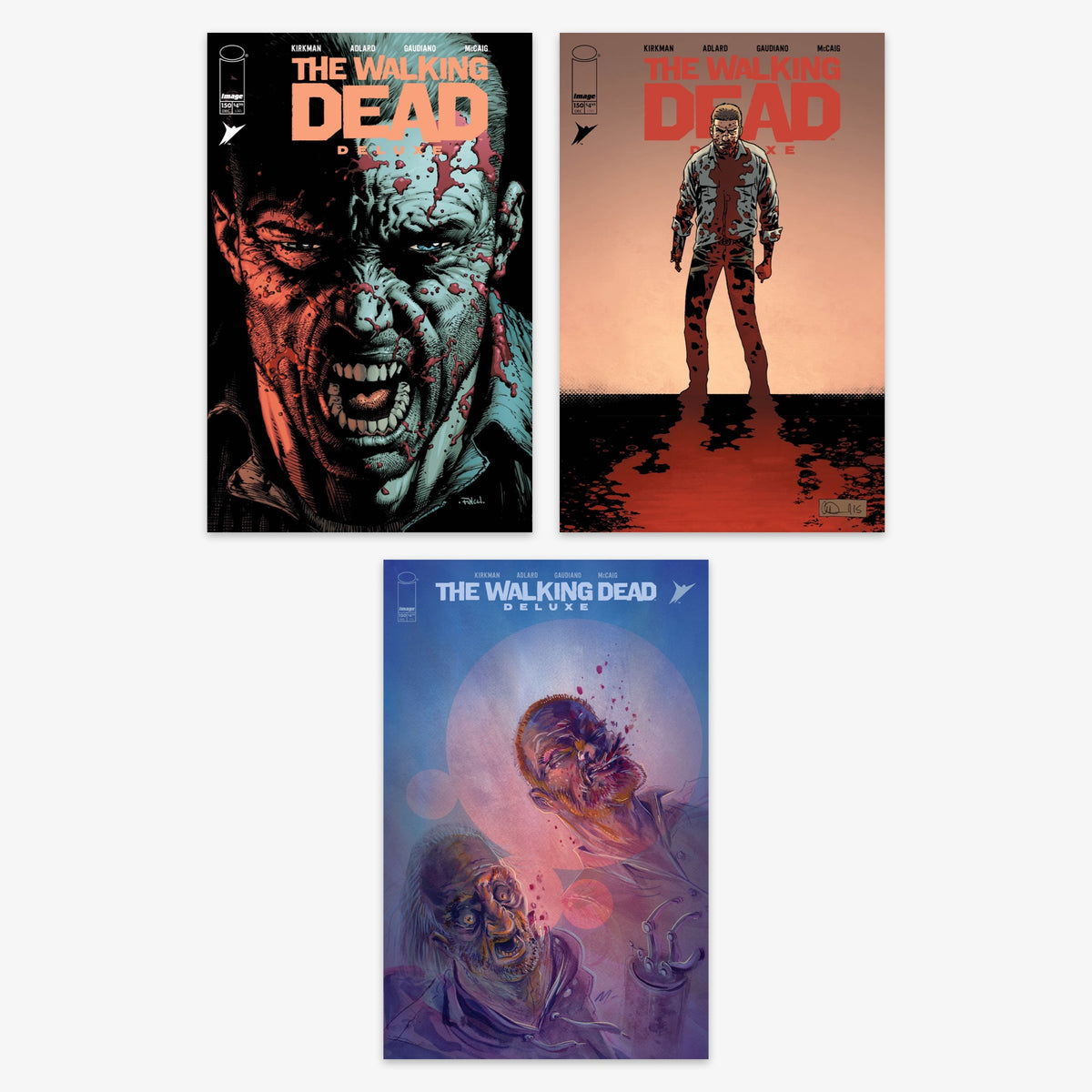 Walking Dead Deluxe #150 Bundle – Covers A–C