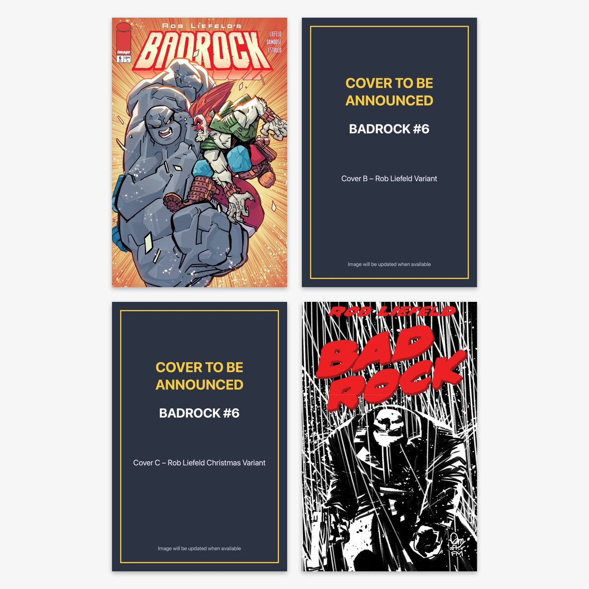 Badrock #6 Bundle – Covers A–D (includes cover to be announced)