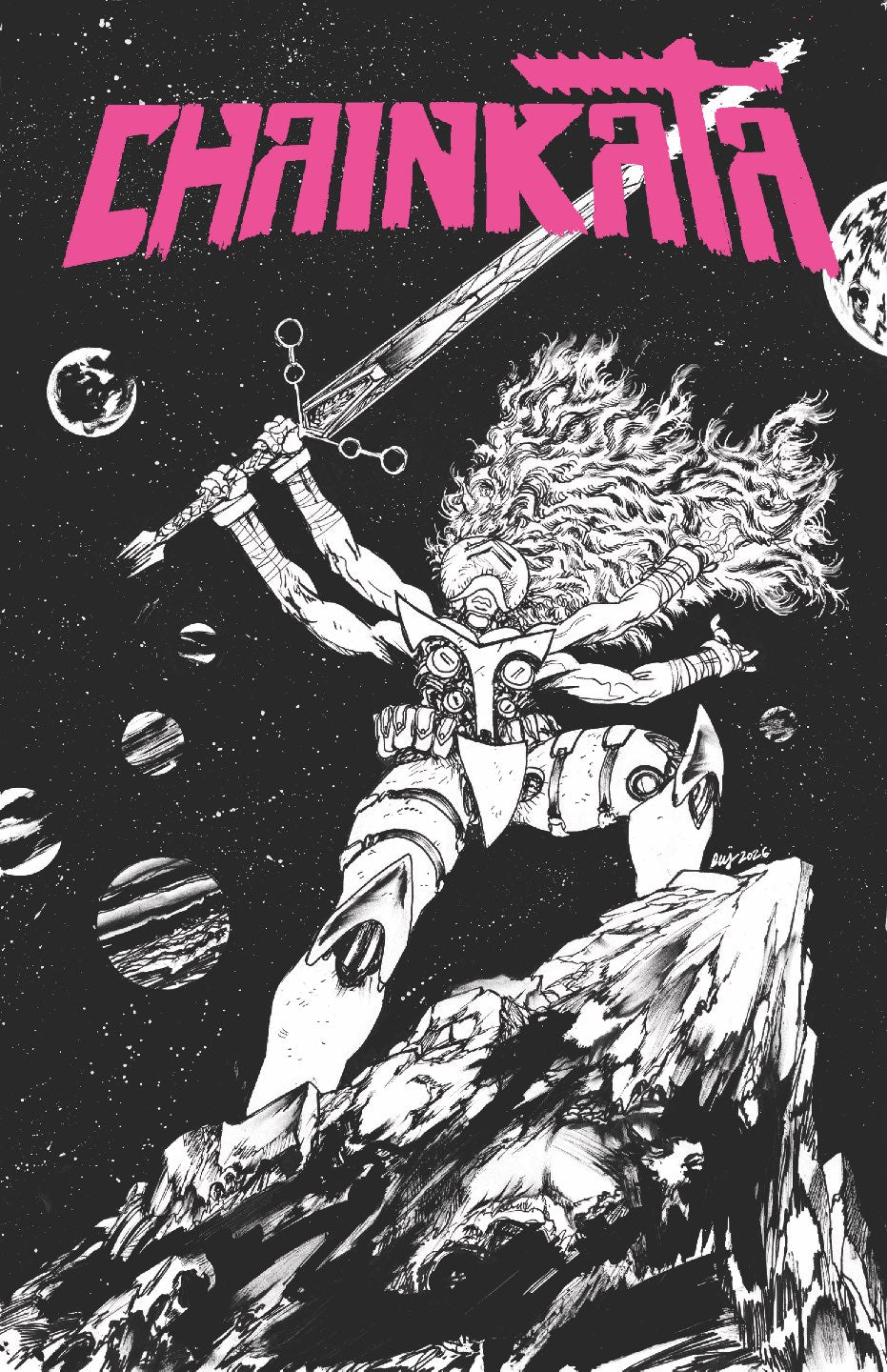 Chainkata #2 Cover B – Daniel Warren Johnson B&W Variant