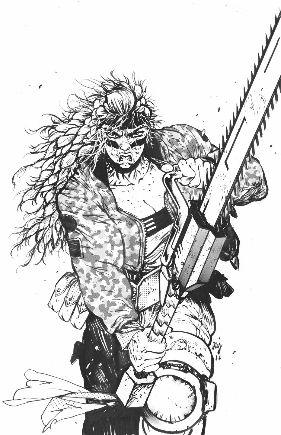 Chainkata #2 Cover D – Daniel Warren Johnson Raw Art Variant