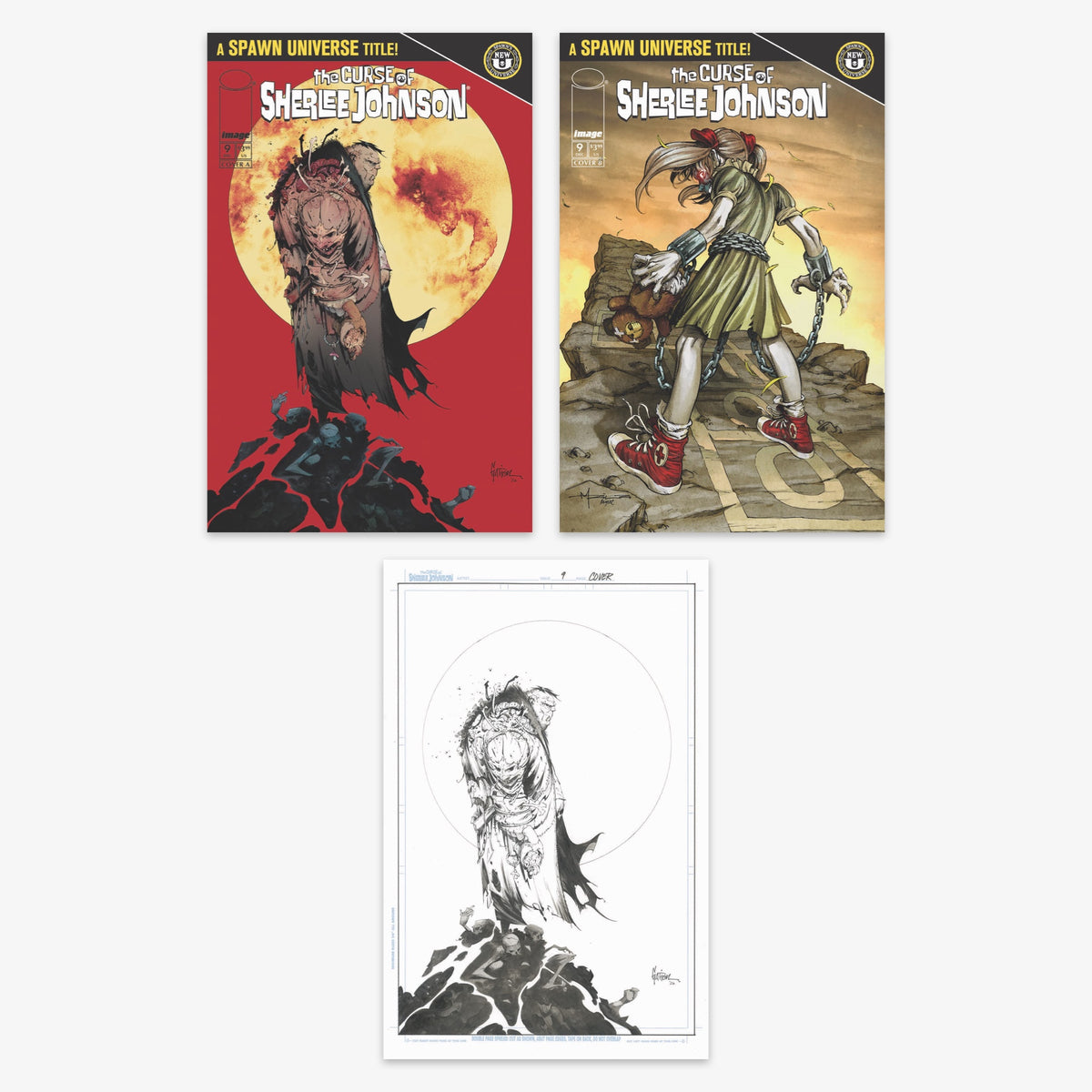 Spawn the Curse of Sherlee Johnson #9 Bundle – Covers A–C