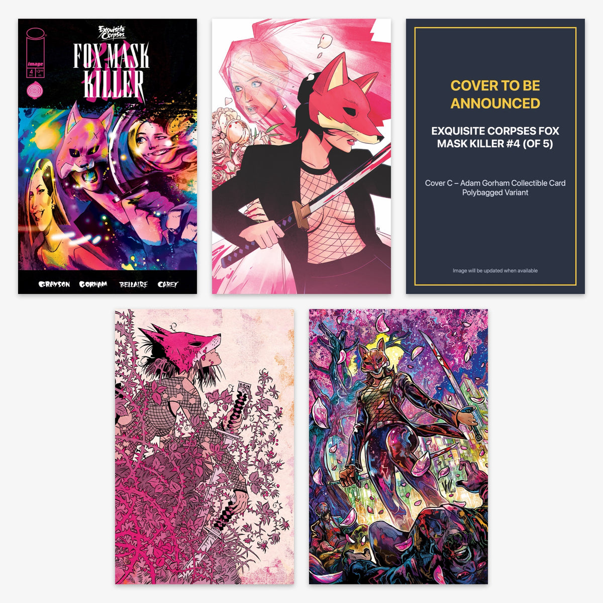 Exquisite Corpses Fox Mask Killer #4 (of 5) Bundle – Covers A–E (incl. Ratio Incentives) (includes cover to be announced)