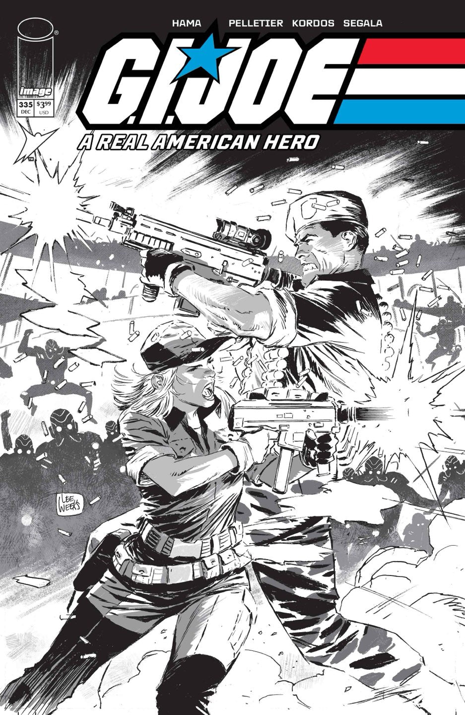 GI Joe a Real American Hero #335 Cover B – Lee Weeks B&W Variant