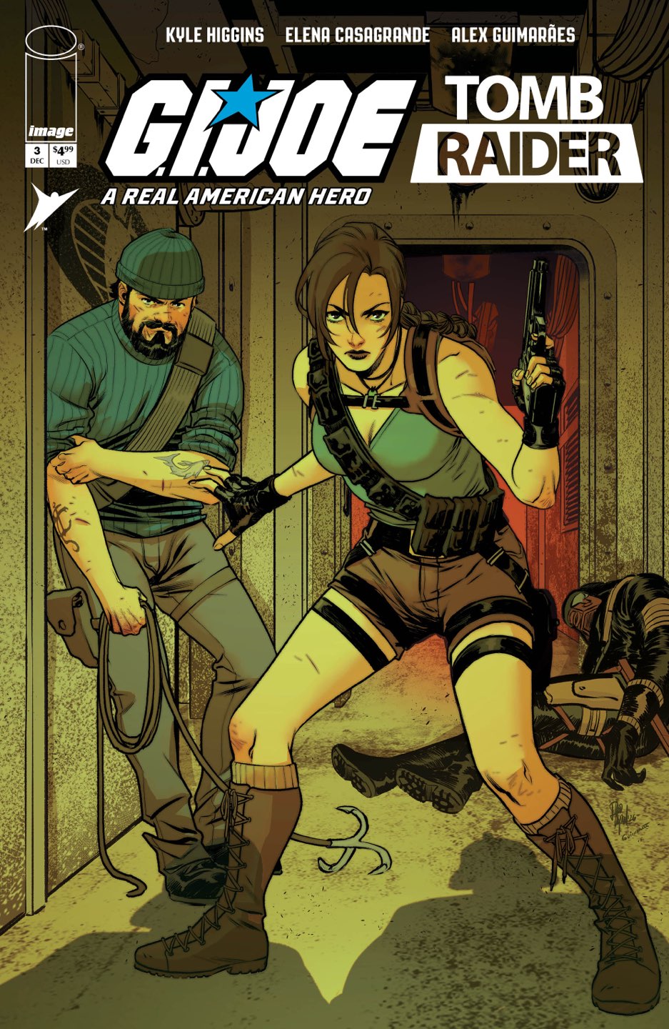 GI Joe a Real American Hero Tomb Raider #3 (of 5) Cover A – Elena Casagrande & Alex Guimaraes