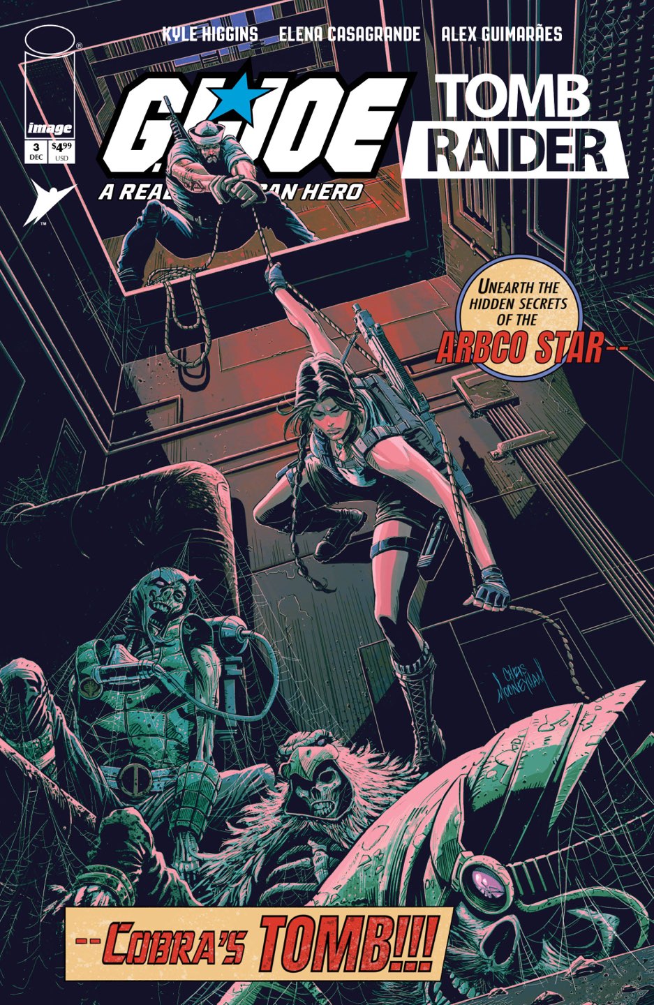 GI Joe a Real American Hero Tomb Raider #3 (of 5) Cover D – 1:25 Ratio Chris Mooneyham Vintage Joe