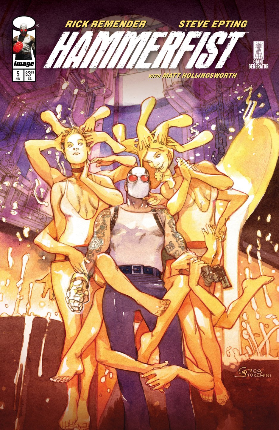 Hammerfist #5 Cover B – Greg Tocchini Variant