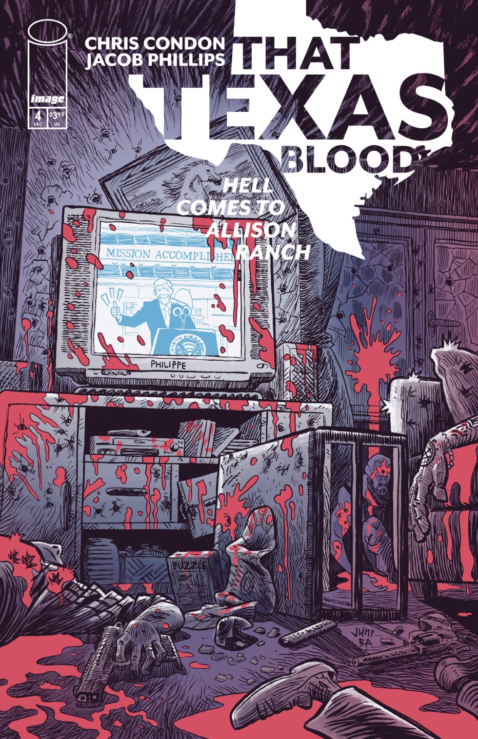 That Texas Blood Hell Comes to Allison Ranch #4 (of 6) Cover B – Juni Ba Variant