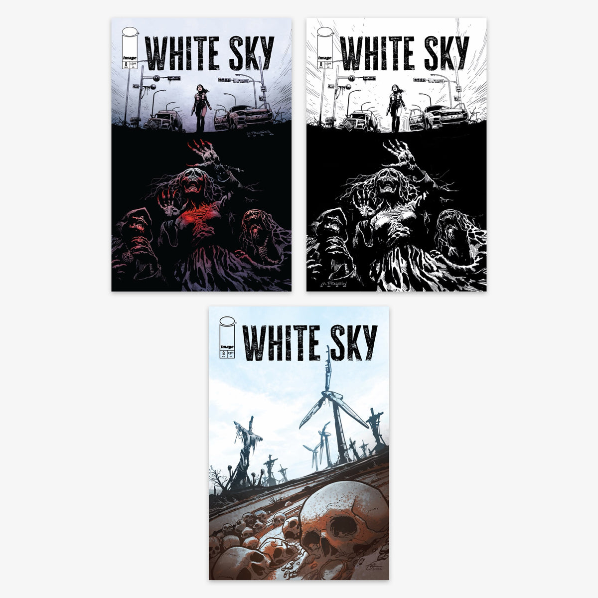 White Sky #8 Bundle – Covers A–C (No Incentive)