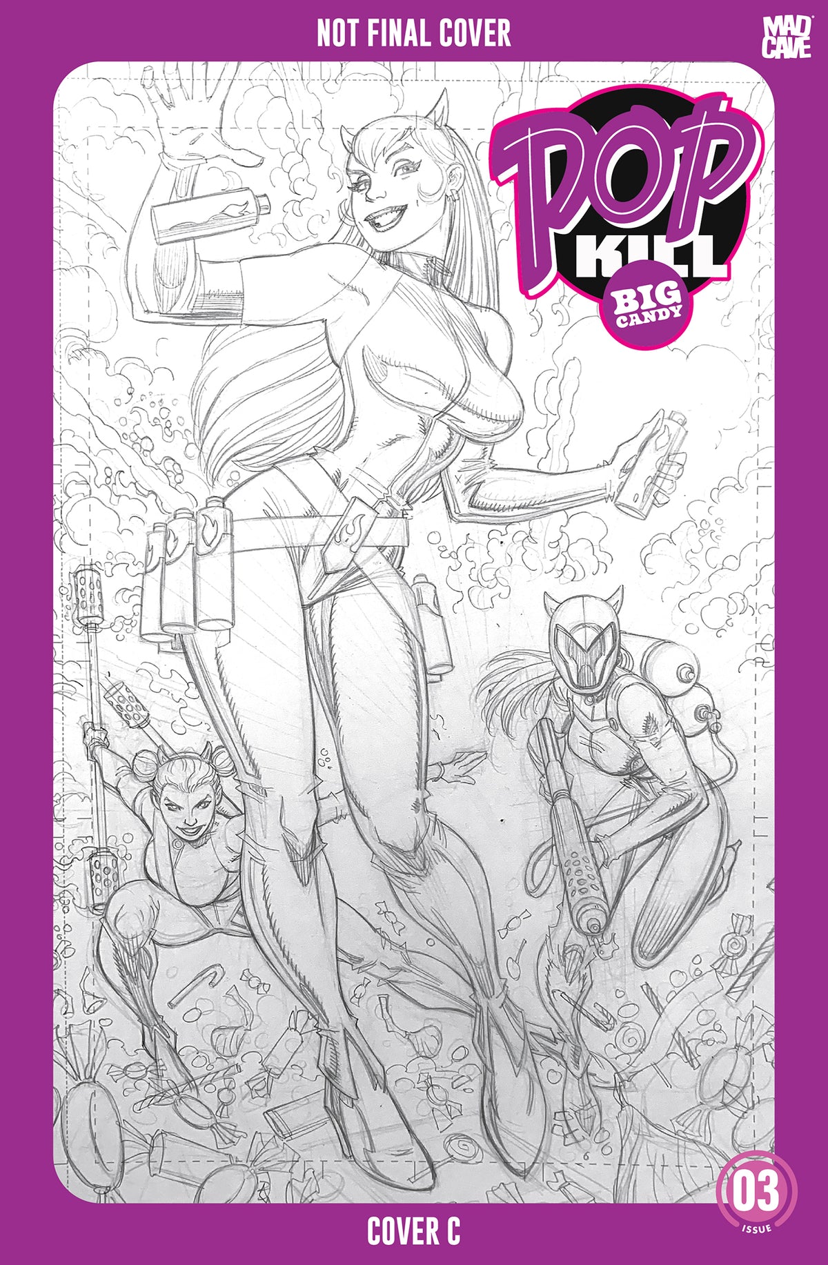 Pop Kill Big Candy #3 (of 4) Cover C – Art Adams Variant