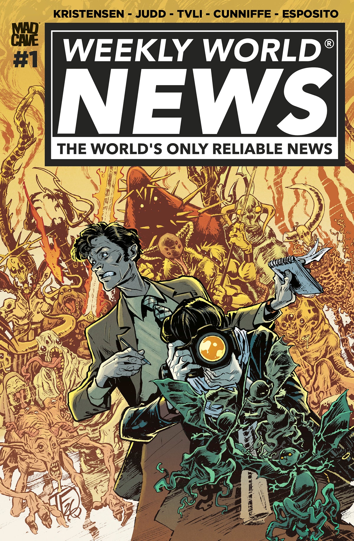 Weekly World News #1 (of 6) Cover B – Tom Fowler Variant