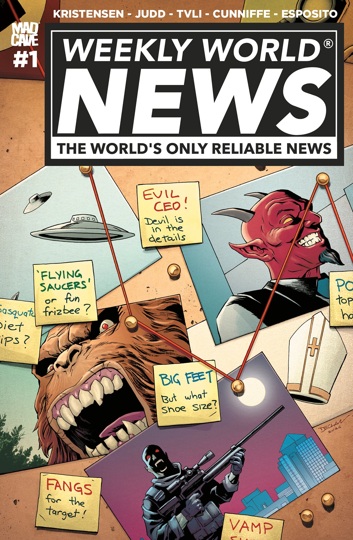 Weekly World News #1 (of 6) Cover C – Declan Shalvey Variant