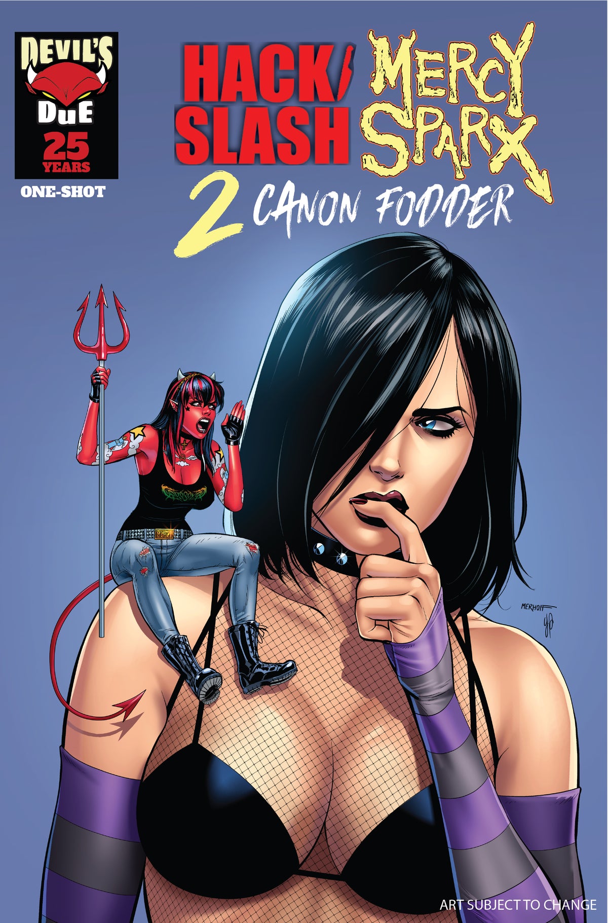 Hack Slash Mercy Sparx Canon Fodder #1 (ONE SHOT) Cover C – Matt Merhoff Variant