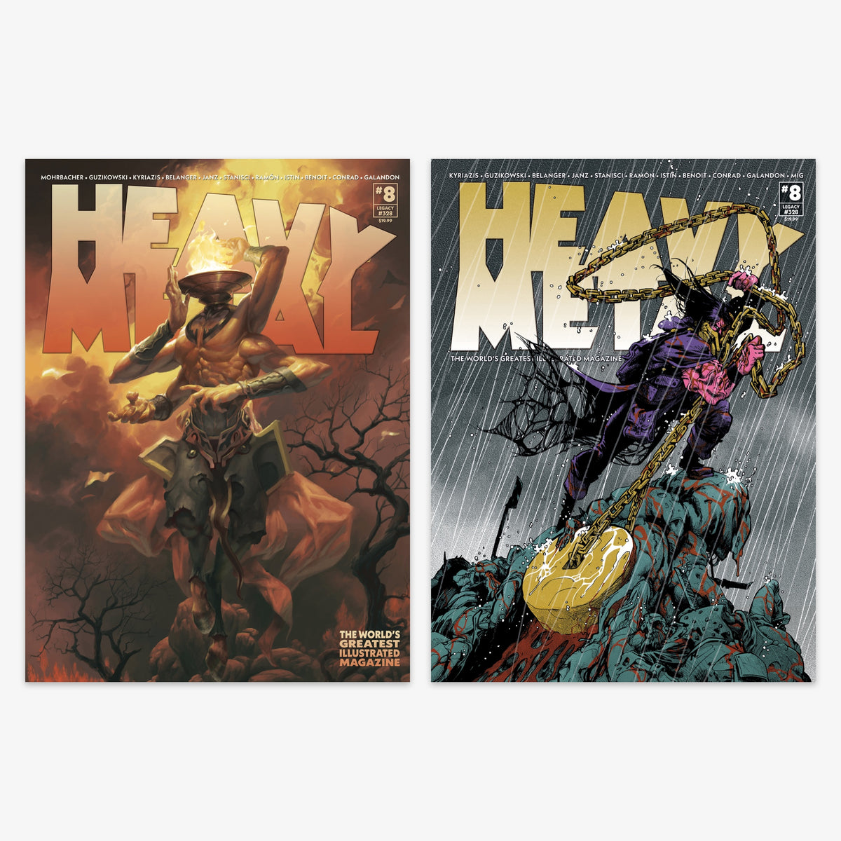 Heavy Metal Magazine #8 Bundle – Covers A & B