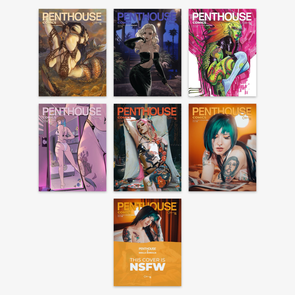 Penthouse Comics #2 Bundle – Covers A–G (incl. Ratio Incentives)