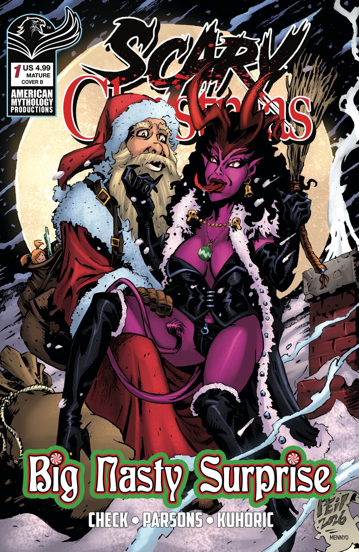 Scary Christmas Big Nasty Surprise #1 Cover B – Neil Vokes Variant