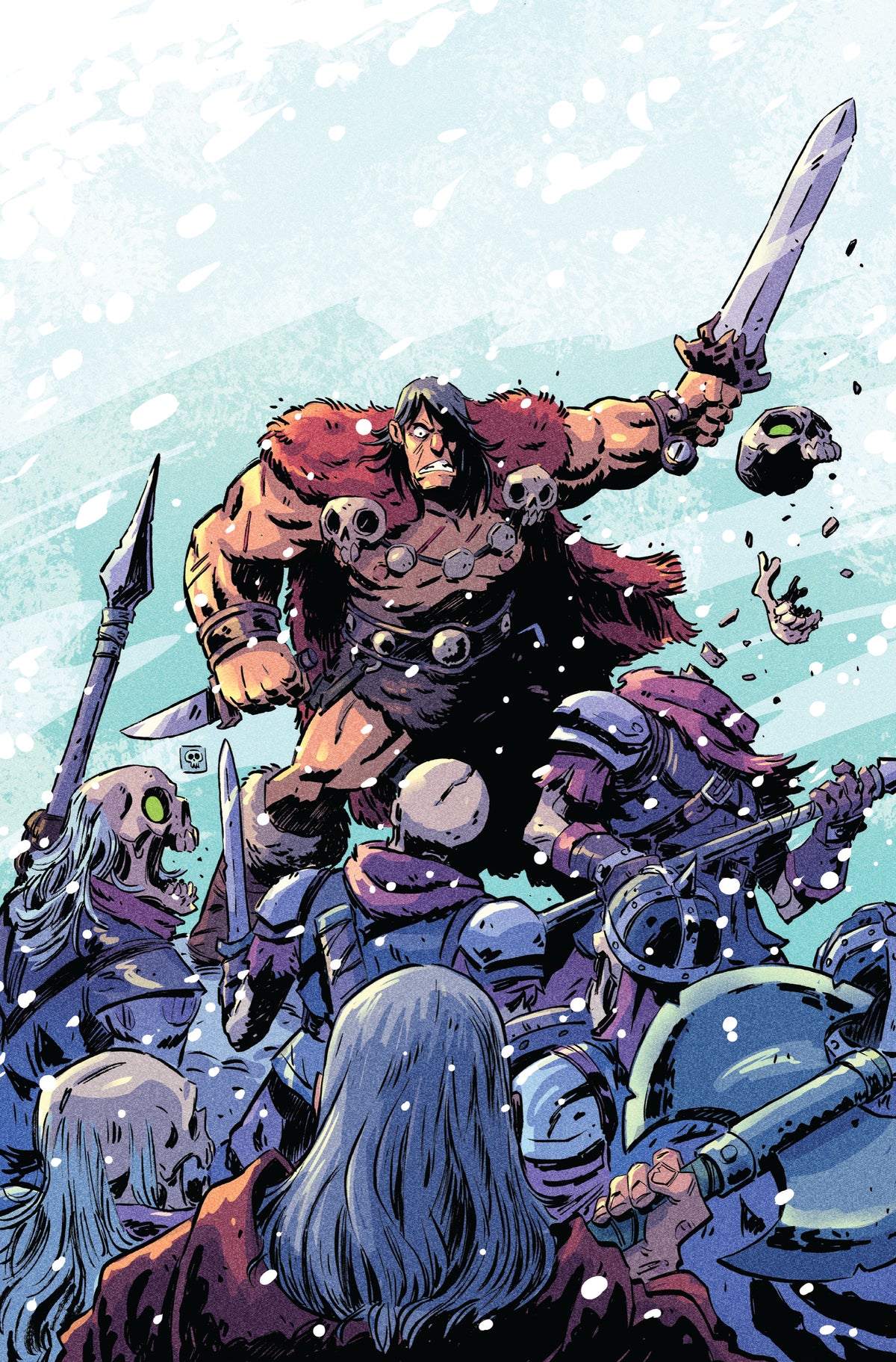 Conan the Barbarian Tides of the Tyrant King #4 (of 4) Cover E – Derek Laufman Virgin Cardstock Variant