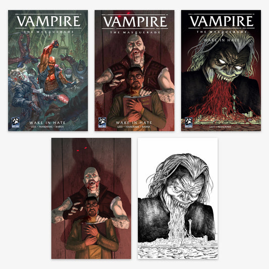Vampire the Masquerade Wake in Hate #2 (of 4) Bundle – Covers A, B, C, E & F