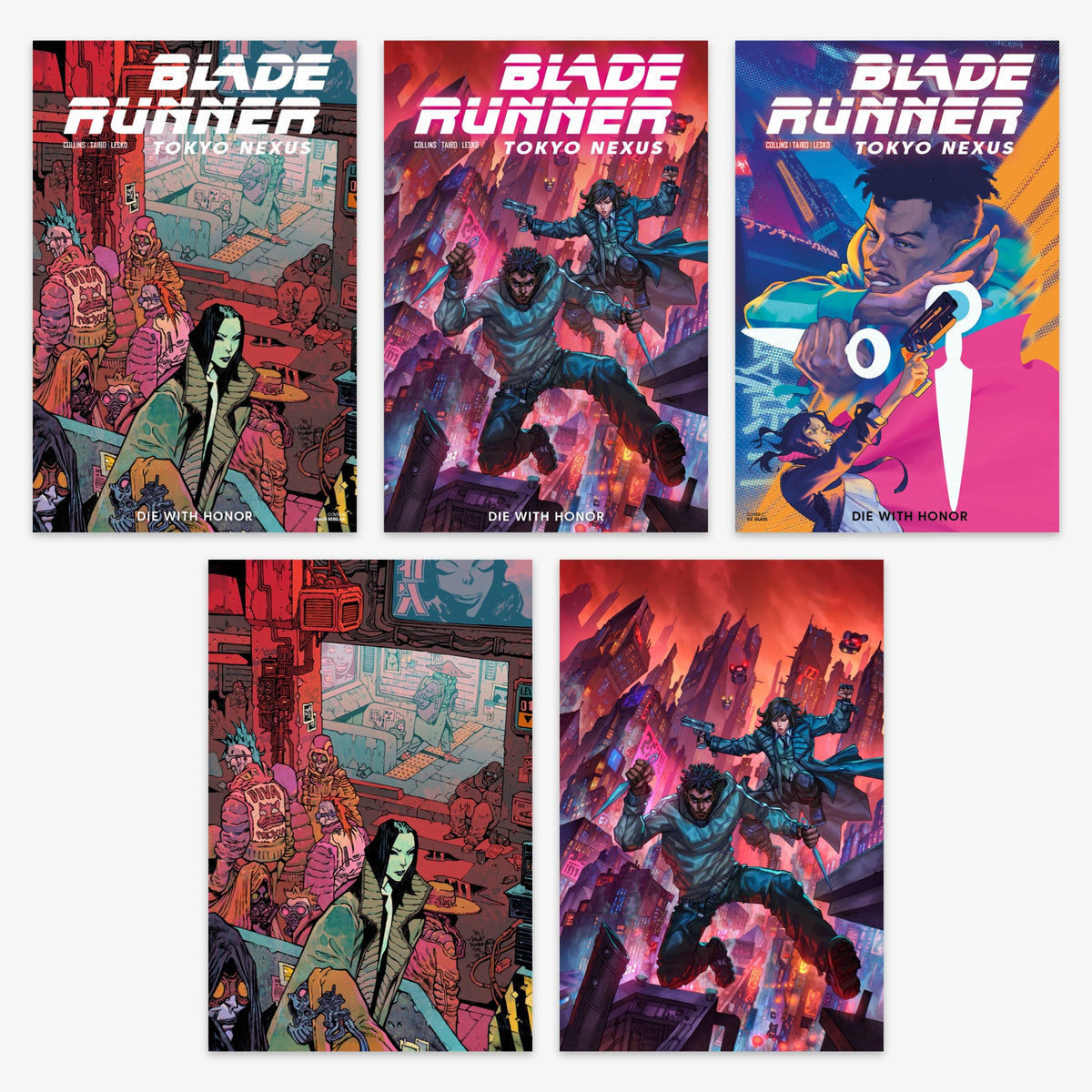 Blade Runner Tokyo Nexus Die With Honor #2 (of 4) Bundle – Covers A–E