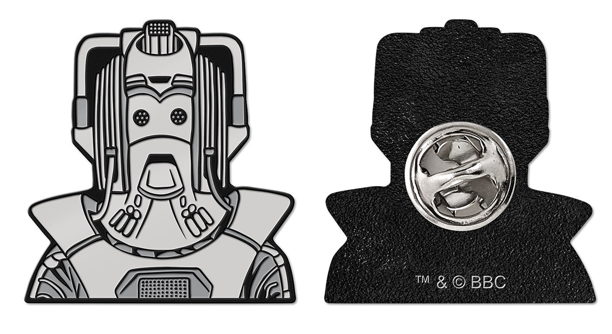 Doctor Who 1980s Cyberman No Text Enamel Pin Badge Default Title