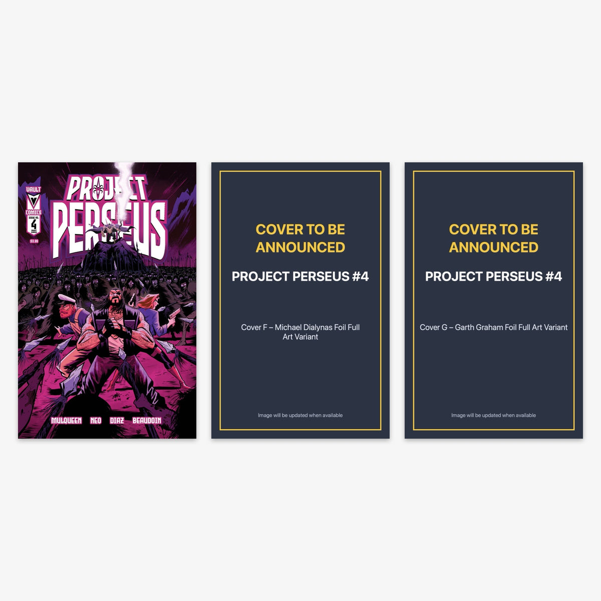 Project Perseus #4 Bundle – Covers A, F & G (No Incentive) (includes cover to be announced)