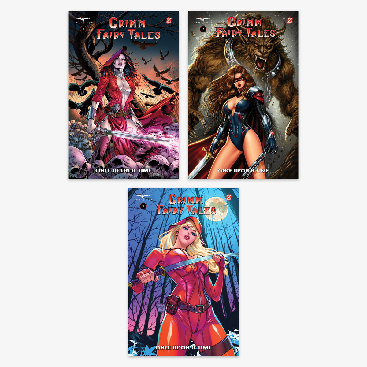 Grimm Fairy Tales Vol 3 #7 Bundle – Covers A–C (No Incentive)