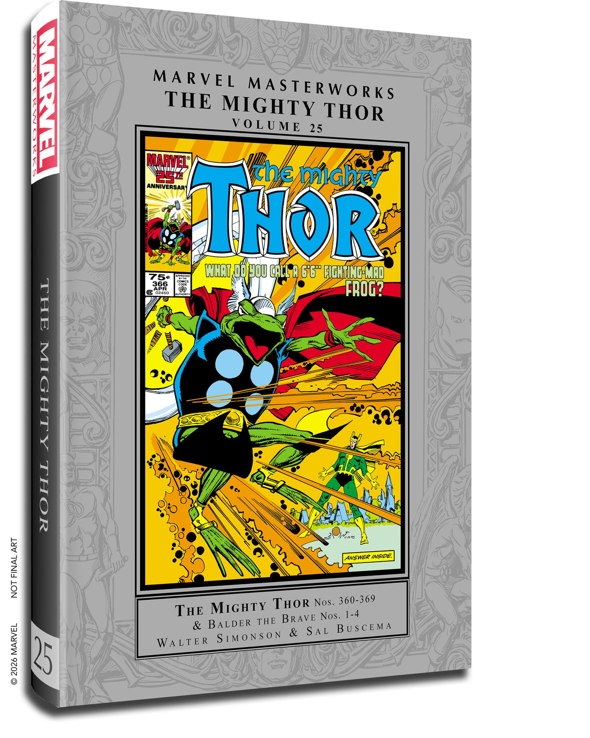 Marvel Masterworks the Mighty Thor HC Vol 25 Walter Simionson Regular Edition Default Title