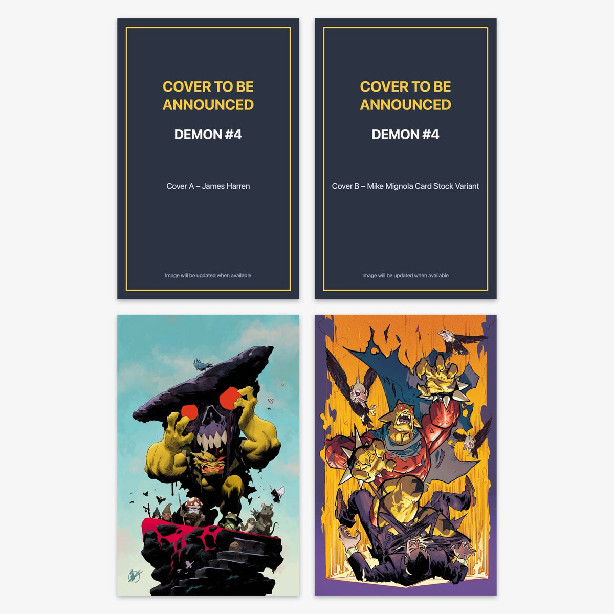 Demon #4 Bundle – Covers A–D