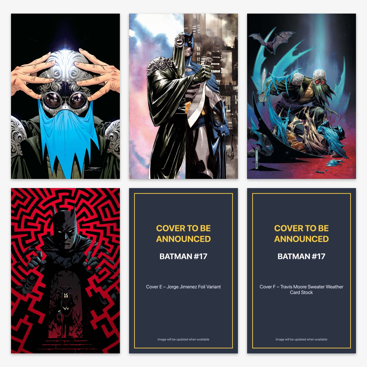 Batman #17 Bundle – Covers A–F (No Incentive)