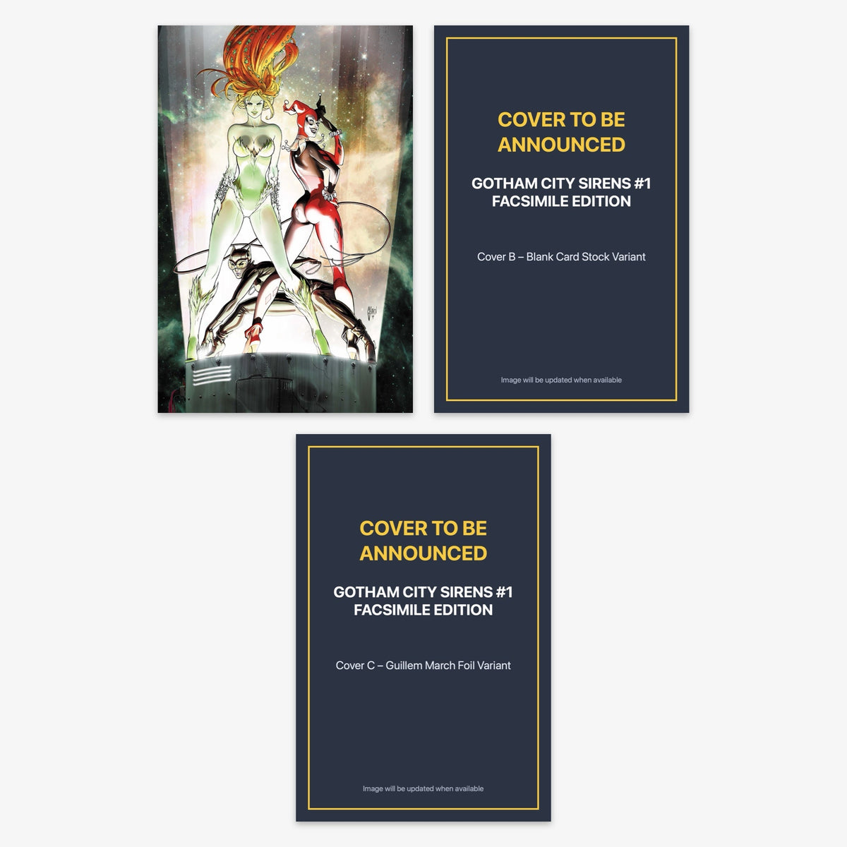 Gotham City Sirens #1 FACSIMILE EDITION Bundle – Covers A–C