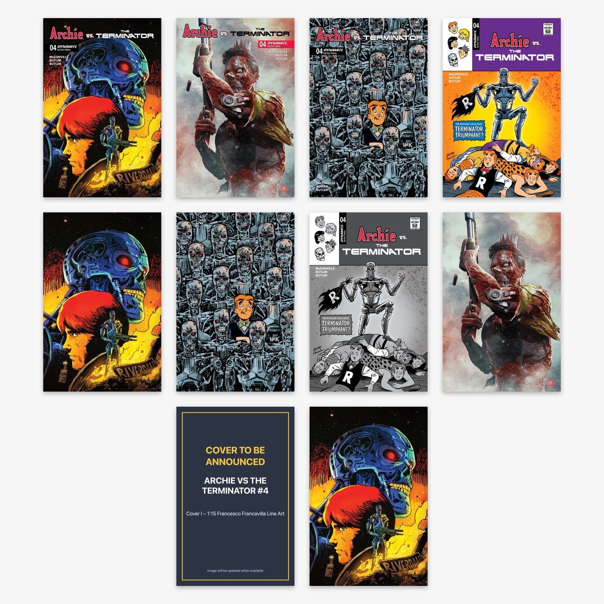 Archie vs the Terminator #4 (Cover A–J Variants & Bundles) Bundle – Covers A–J (incl. Ratio Incentives)