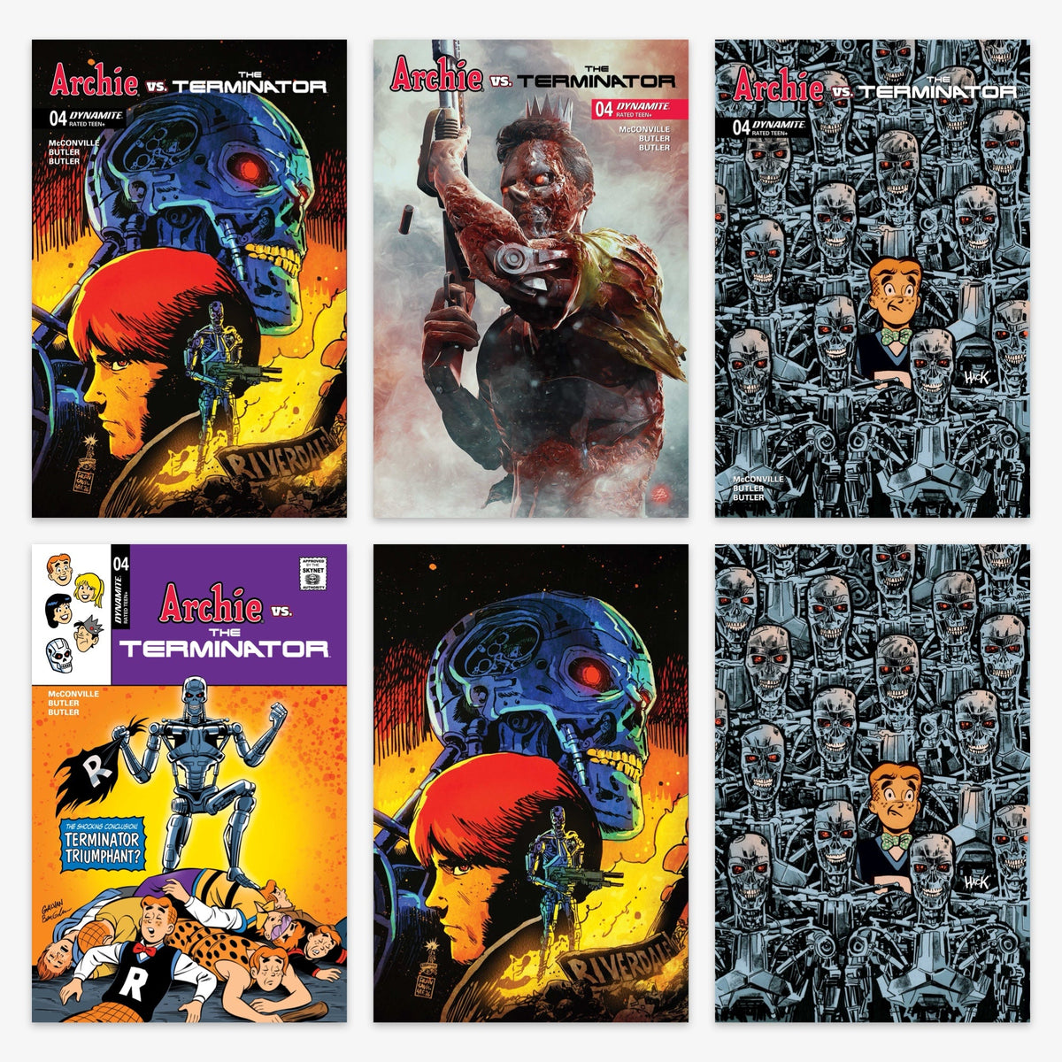 Archie vs the Terminator #4 (Cover A–J Variants & Bundles) Bundle – Covers A–F (No Incentive)
