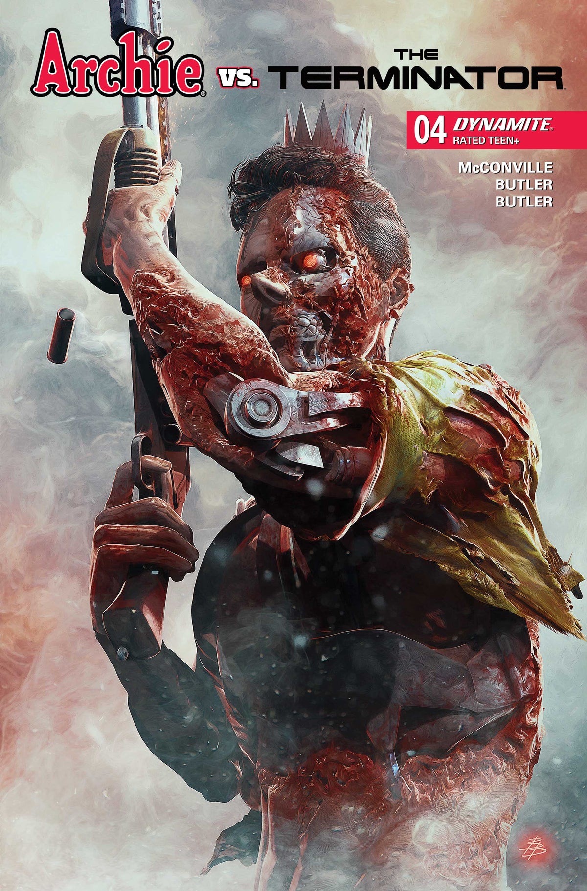 Archie vs the Terminator #4 (Cover A–J Variants & Bundles) Cover B – Bjorn Barends Variant