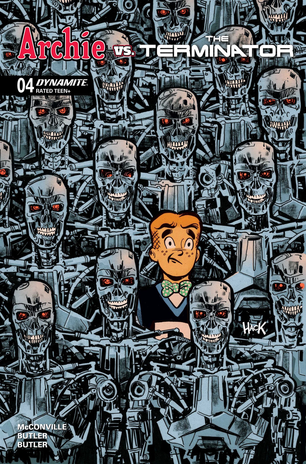 Archie vs the Terminator #4 Cover C – Robert Hack Variant