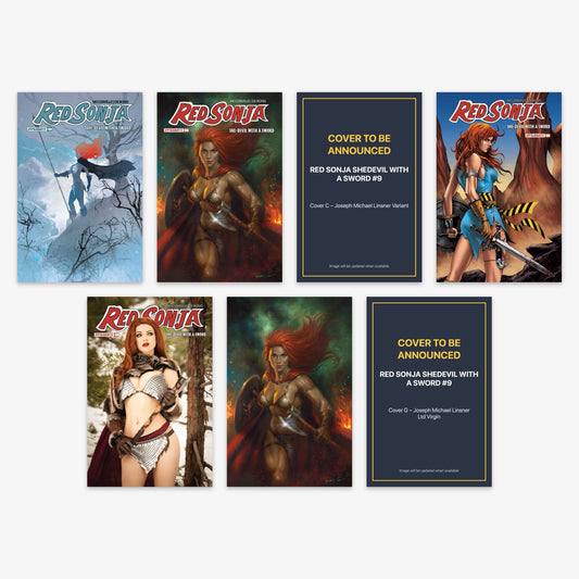 Red Sonja Shedevil With a Sword #9 Bundle – Covers A–G (No Incentive)