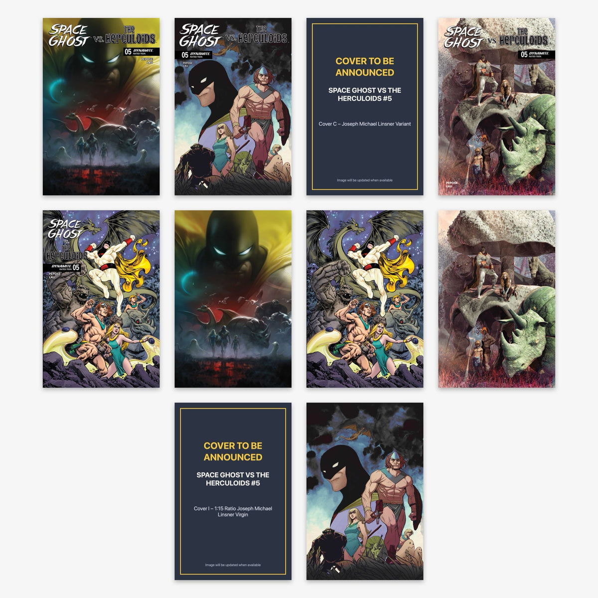 Space Ghost vs the Herculoids #5 Bundle – Covers A–J (incl. Ratio Incentives)