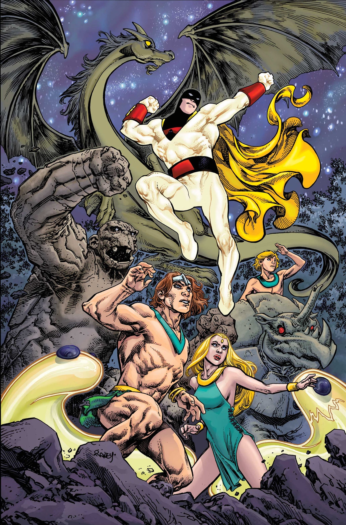 Space Ghost vs the Herculoids #5 Cover G – 1:10 Ratio Tom Raney Virgin Variant