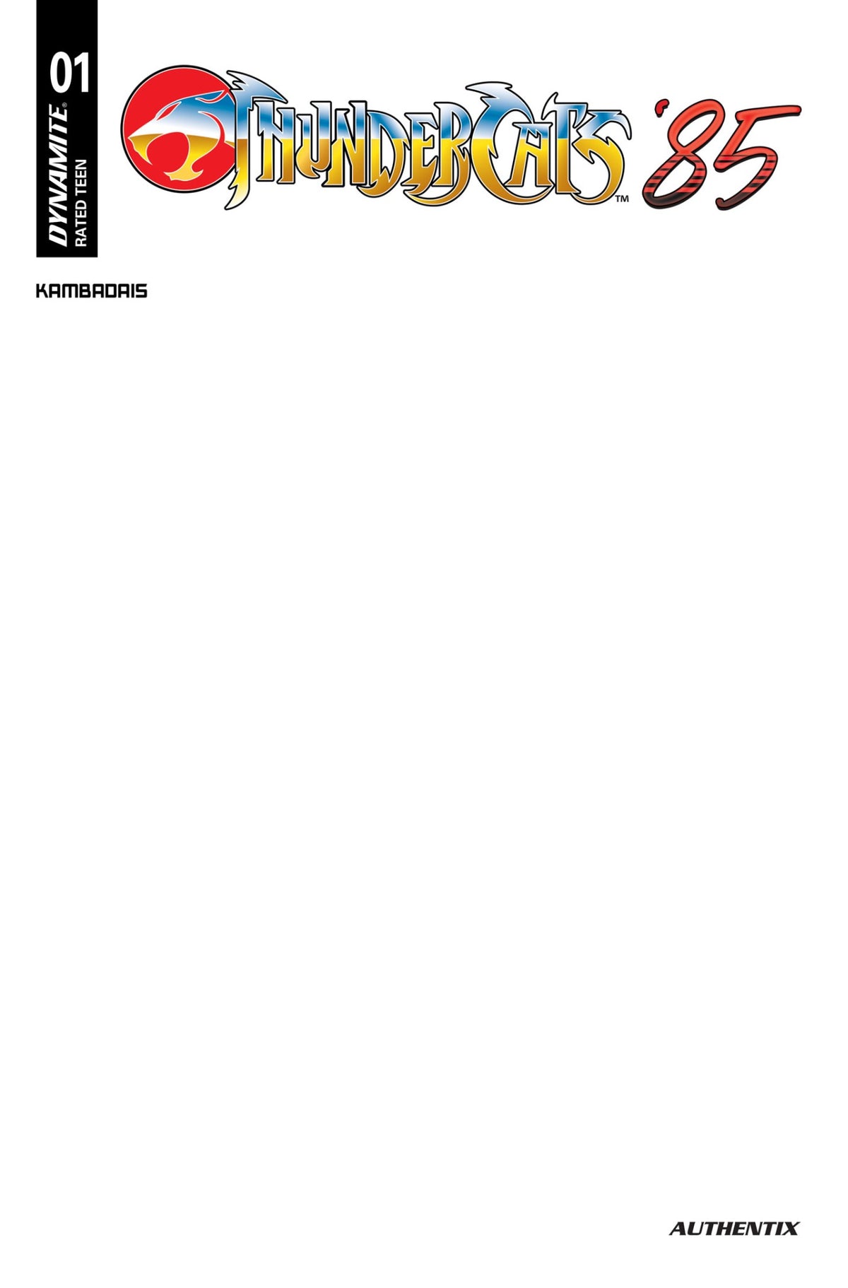 Thundercats 85 #1 Cover E – Blank Authentix Variant