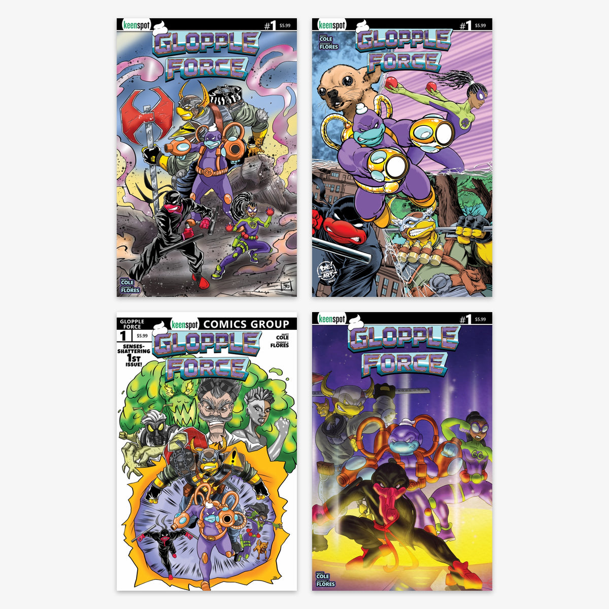 Glopple Force #1 Bundle – Covers A–D