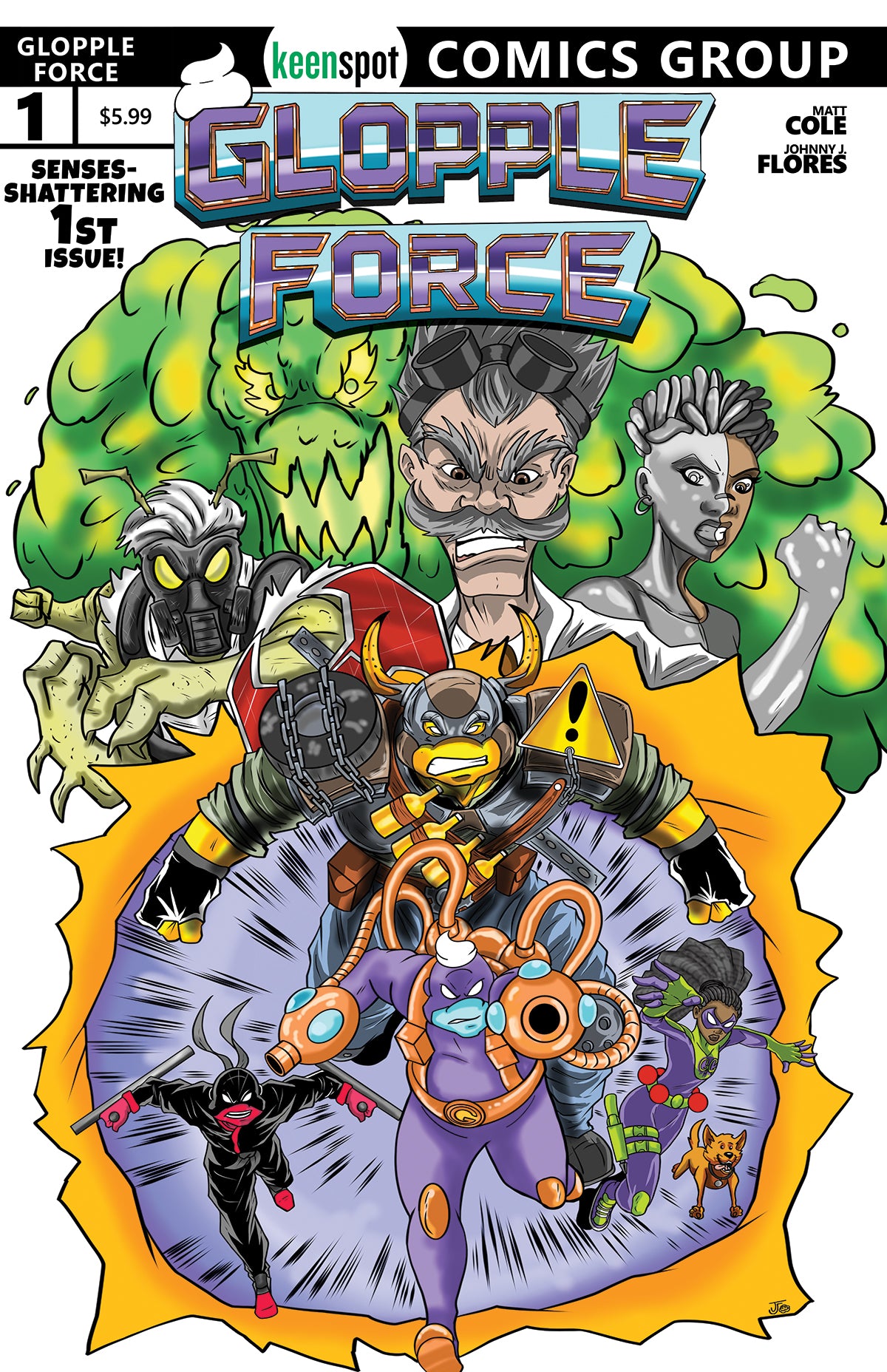 Glopple Force #1 Cover C – Johnny J Flores Giant-Size Homage