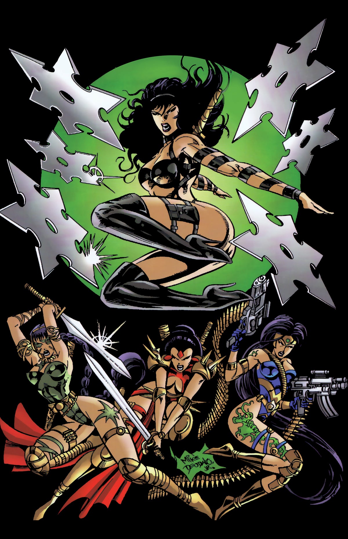 Jade Warriors #4 Cover C – Mike Deodato Spark in the Dark Variant
