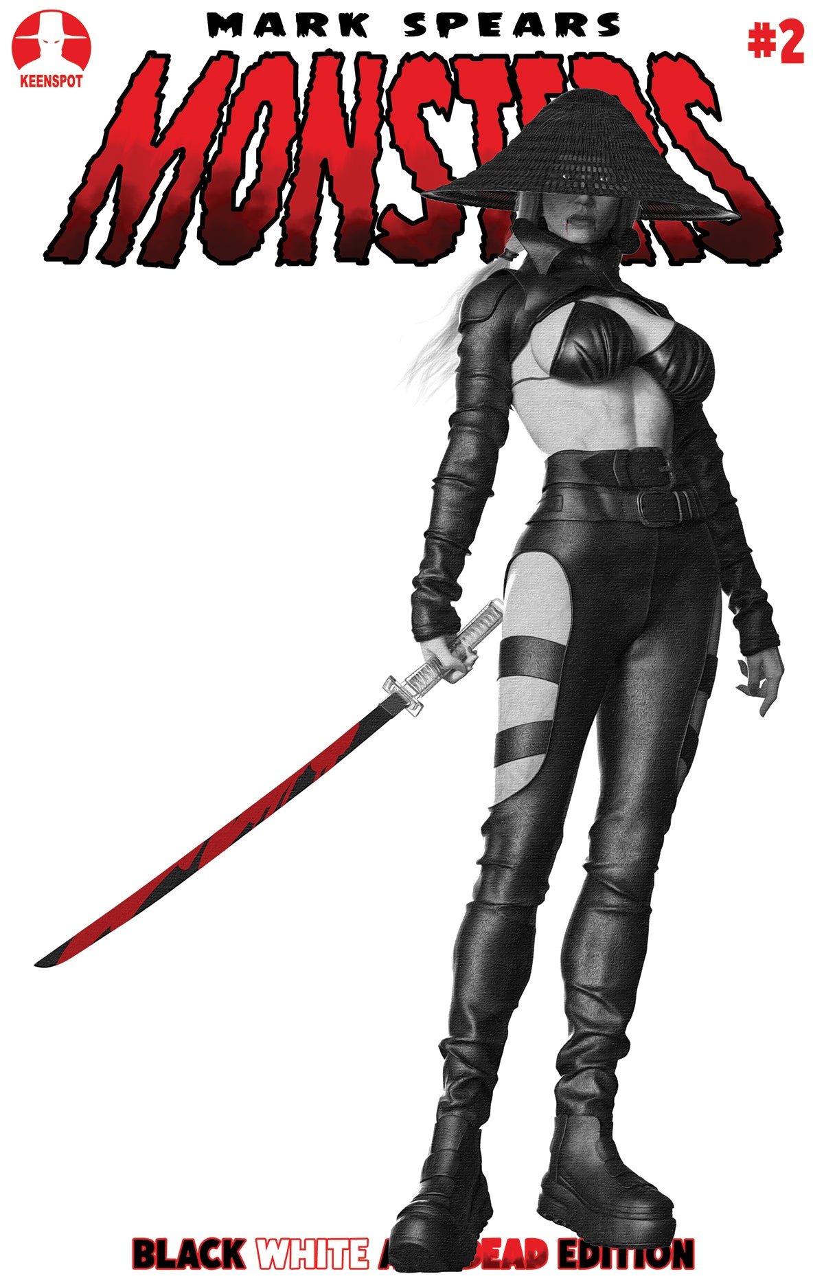 Mark Spears Monsters #2 4TH PTG BLACK WHITE & DEAD EDITION Cover E – Mark Spears Taste of Blood Holofoil Flip