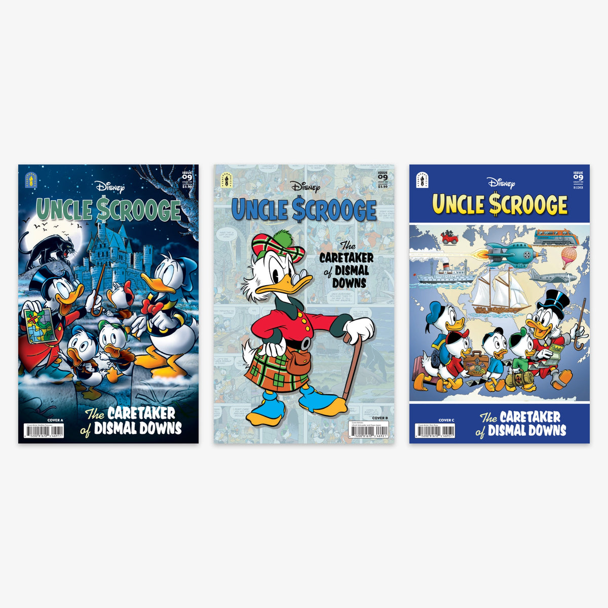 Uncle Scrooge Legacy #469 CARETAKER OF DISMAL DOWNS Bundle – Covers A–C (incl. Ratio Incentives)