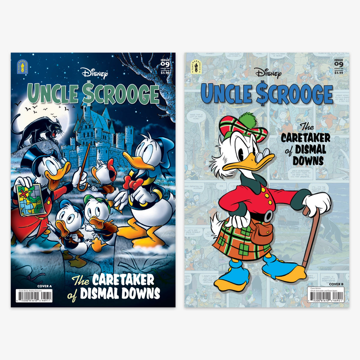Uncle Scrooge Legacy #469 CARETAKER OF DISMAL DOWNS Bundle – Covers A & B (No Incentive)