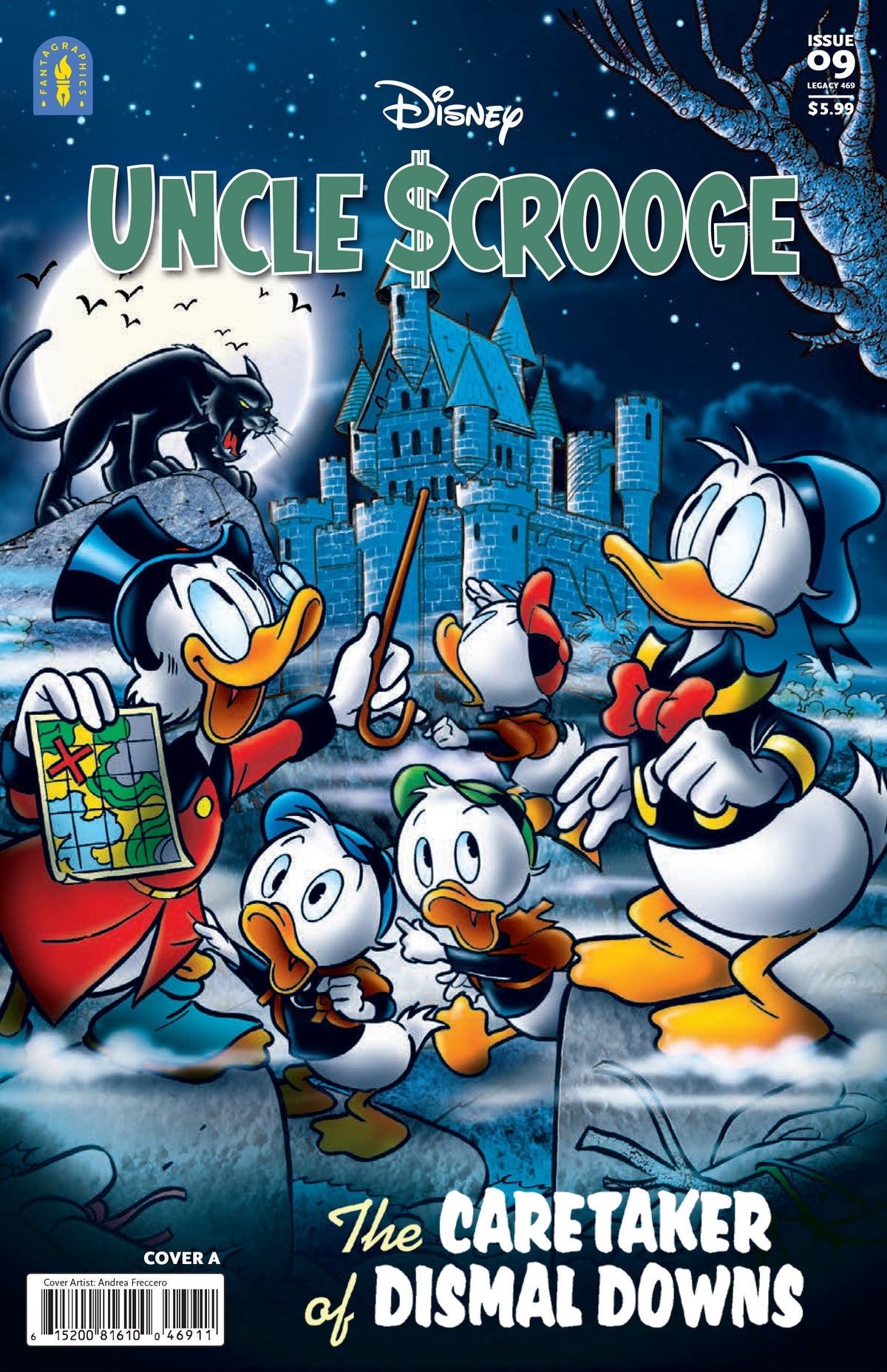 Uncle Scrooge Legacy #469 CARETAKER OF DISMAL DOWNS Cover A – Andrea Freccero