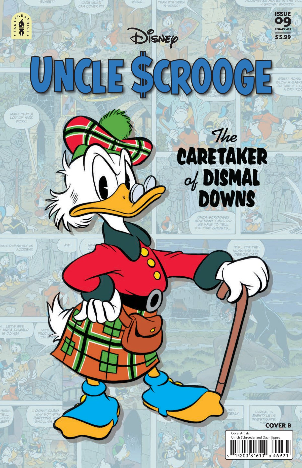 Uncle Scrooge Legacy #469 CARETAKER OF DISMAL DOWNS Cover B – Daan Jippes Ulrich Schroeder Variant
