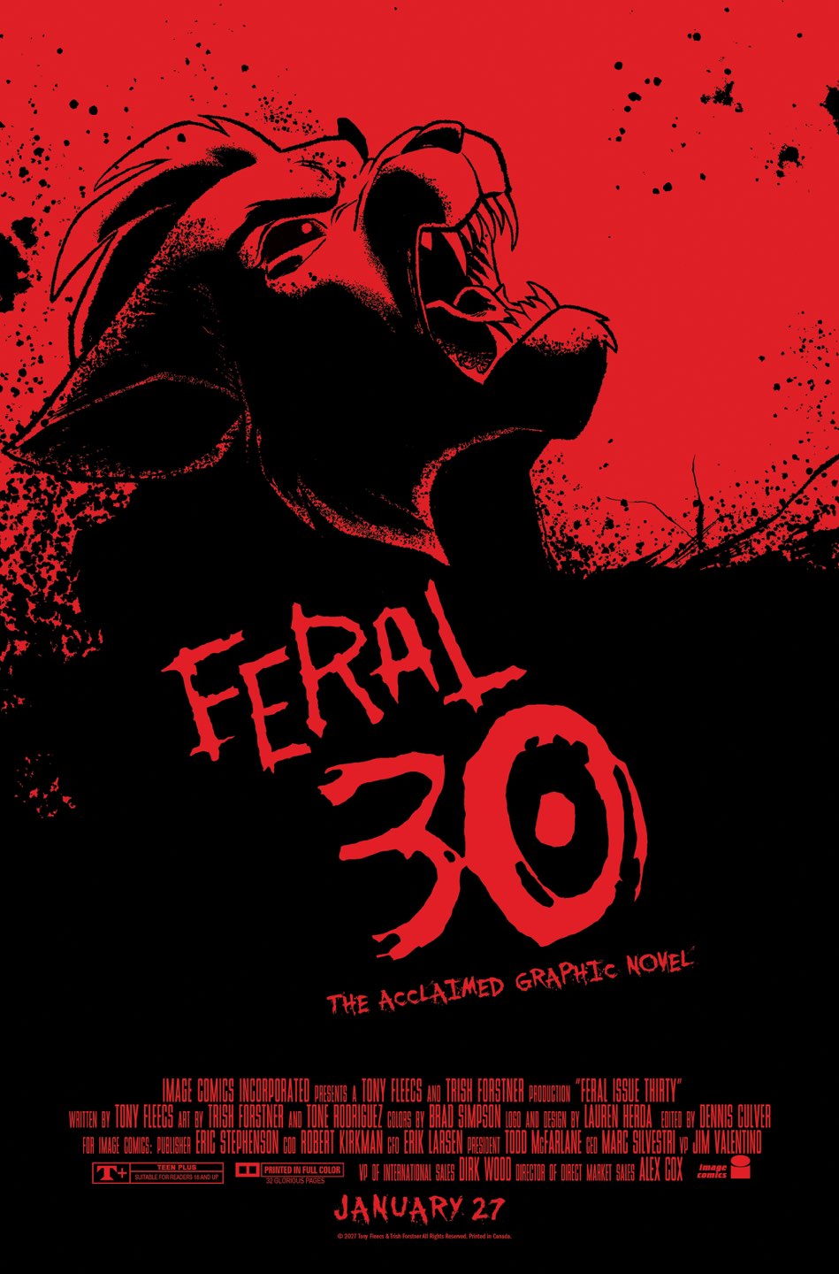 Feral #30 Cover B – Tony Fleecs&Trish Forstner 30 Days